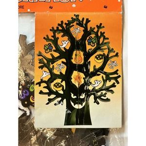 Amscan Halloween Foil Spooky Tree Hanging Decoration 23”x 17” NOS Vintage